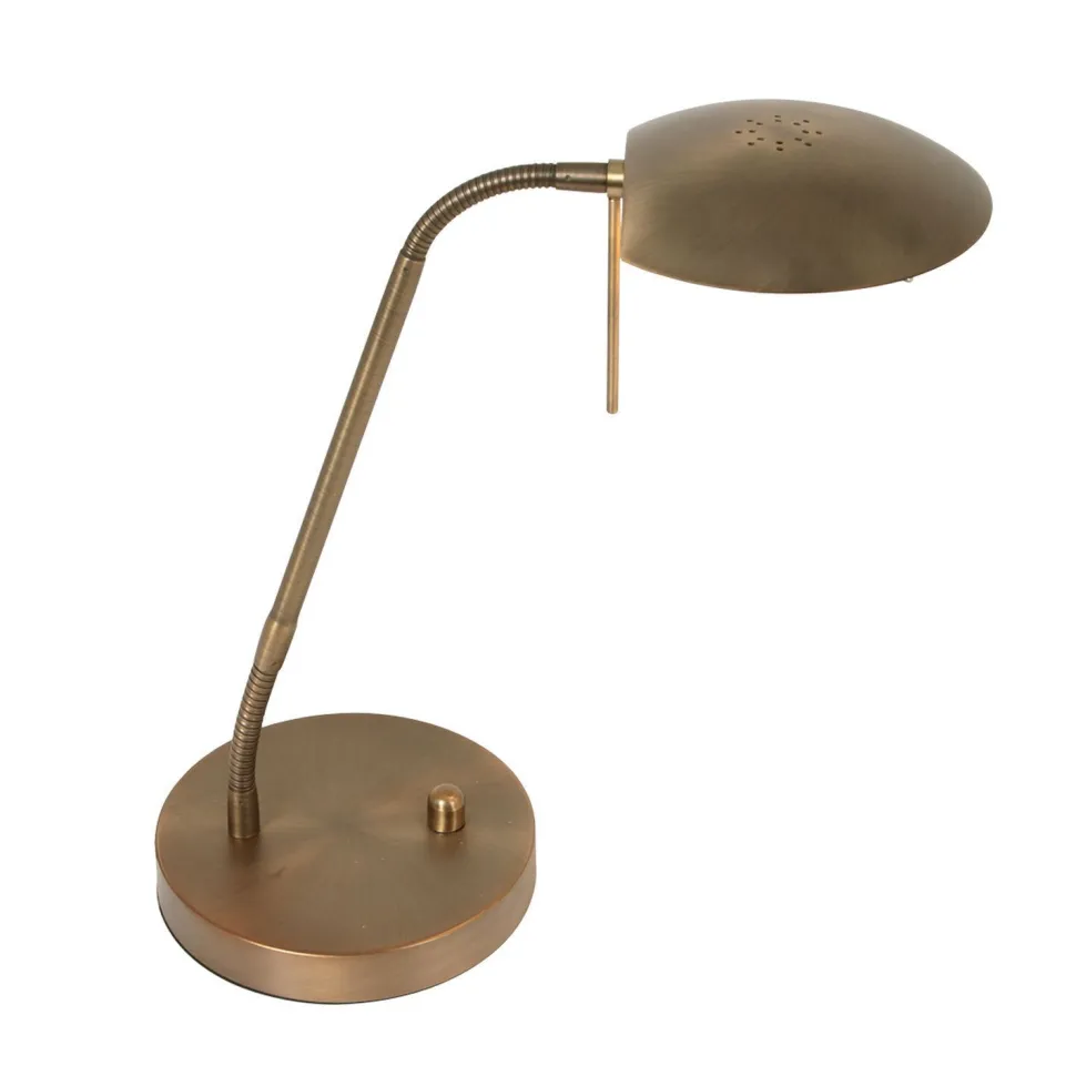 LED Schreibtischlampe Metall Glas 46 cm 10 W dimmbar