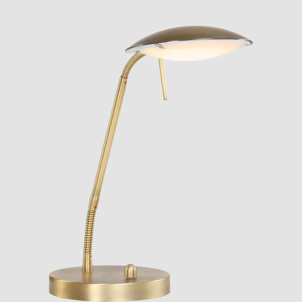 LED Schreibtischlampe Metall Glas 46 cm 10 W dimmbar