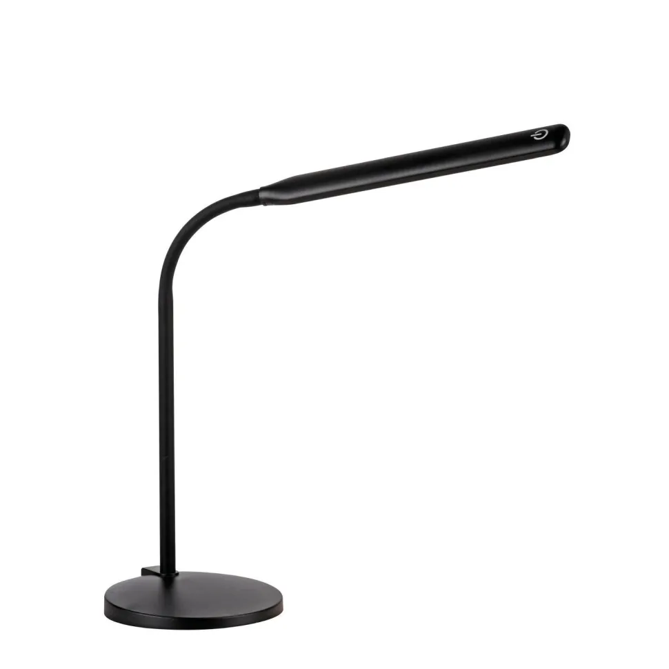 LED SchreibTischlampe Schwarz Touch 64 cm 6 W flexibel