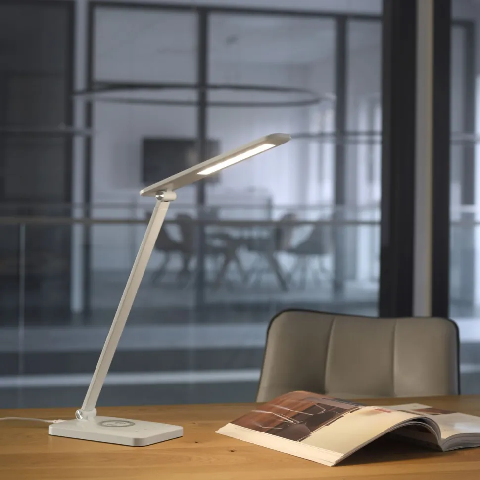 LED SchreibTischlampe Weiß Touch 61,5 cm 5 W flexibel