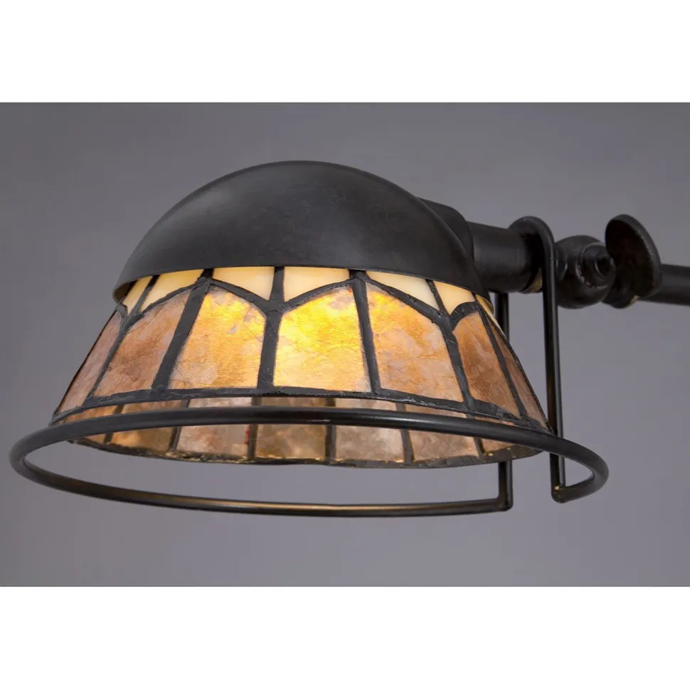 LED Schreibtischleuchte dimmbar in Bronze antik