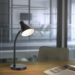 LED Schreibtischleuchte Metall 38 cm Schwarz 4 W Modern