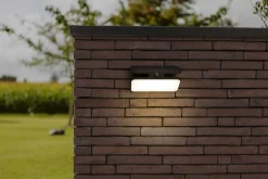 LED Solar Außenwandlampe mit Bewegungsmelder IP54 9 W