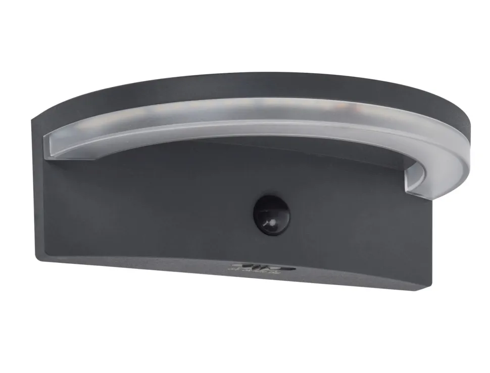 LED Solar Wandlampe Bewegungsmelder IP44 B:19 cm 4000 K