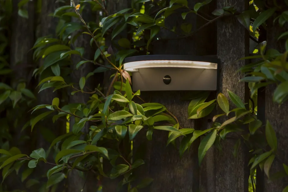 LED Solar Wandlampe Bewegungsmelder IP44 B:19 cm 4000 K