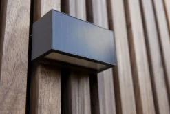 LED Solar Wandleuchte Bewegungssensor Anthrazit 3000 K