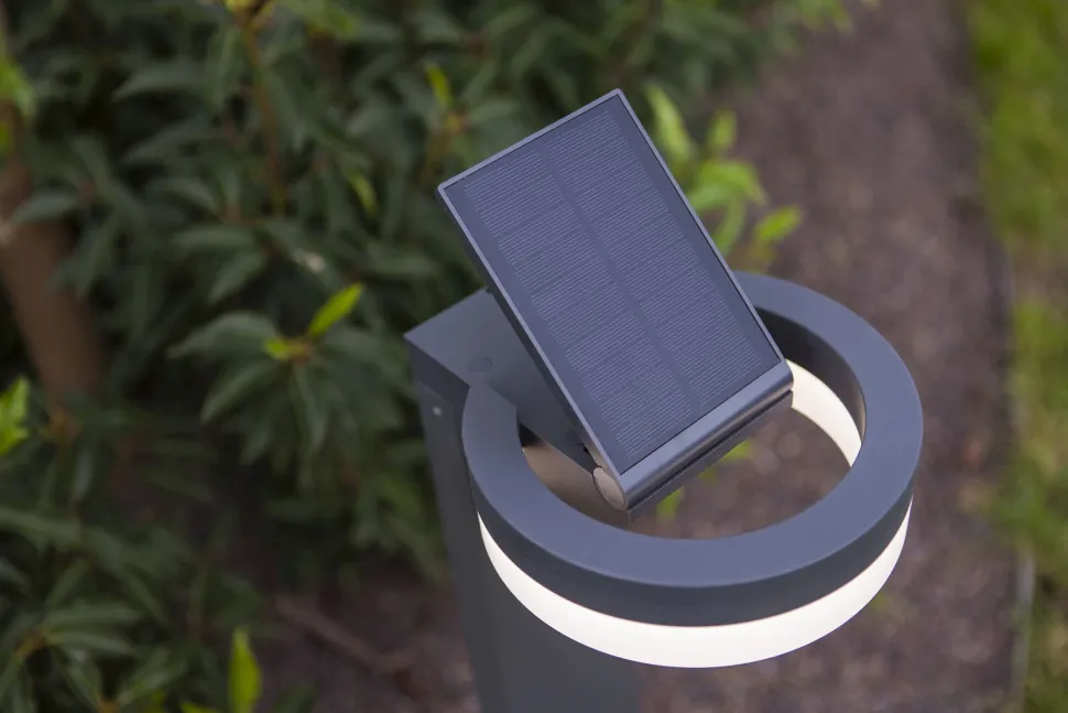 LED Solar Wegeleuchte Sensor Anthrazit IP54 12 W 74 cm