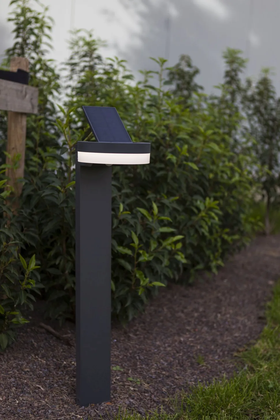 LED Solar Wegeleuchte Sensor Anthrazit IP54 12 W 74 cm