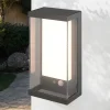 LED Solarlampe Außen mit Bewegungsmelder Aluminium IP54