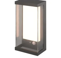 LED Solarlampe Außen mit Bewegungsmelder Aluminium IP54