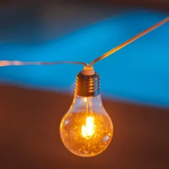 LED Solarlichterkette IP44 4,5 m lang 2700 K Transparent