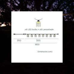 LED Solarlichterkette 5m lang 2700 K warmweiß IP44 Weiß