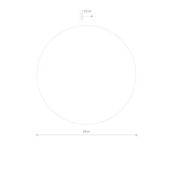 LED Spiegel rund Ø 29 cm indirektes Licht 3000 K 60 lm Glas