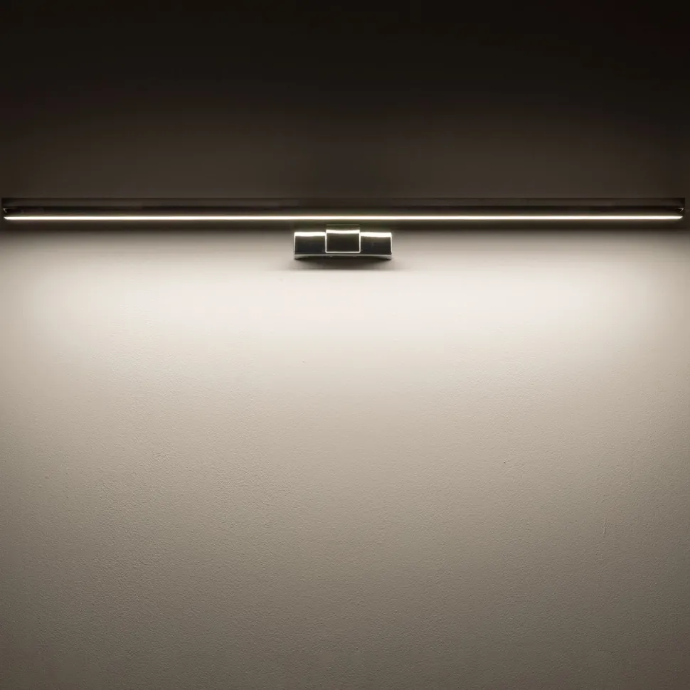 LED Spiegelleuchte IP44 Chrom 3000 K 1100 lm Aluminium