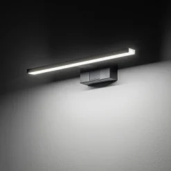LED Spiegelleuchte IP44 Schwarz 4000 K 600 lm neutralweiß