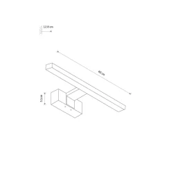 LED Spiegelleuchte neutralweiß 4000 K 650 lm IP44 Weiß
