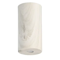 LED Spot in Holz Weiß rund Modern 3000K wohnlich