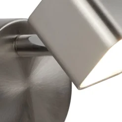 LED Spot Lampe Wand in Silber matt 3000 K 354 lm Metall