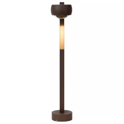 LED Stehlampe Aluminium Rostbraun IP54 50 cm 2700 K