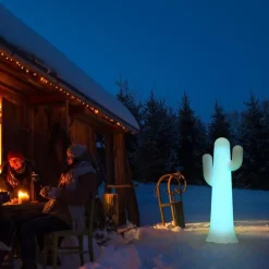 LED Stehlampe außen Akku 139cm Kaktus Dimmer Farbwechsel IP65