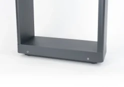 LED Stehlampe außen Aluminium Glas IP65 9 W 75 cm hoch