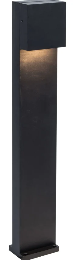 LED Stehlampe außen Schwarz IP54 10 W 65 cm Aluminium
