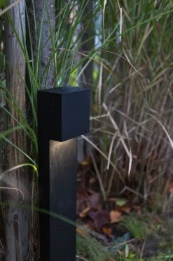 LED Stehlampe außen Schwarz IP54 10 W 65 cm Aluminium