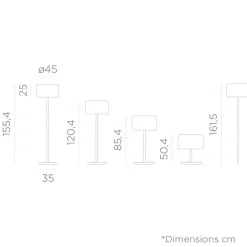 LED Stehlampe außen Solar Farbwechsel Dimmer 155 cm dimmbar