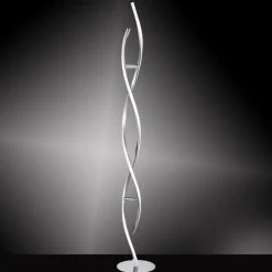 LED Stehlampe dimmbar in Stahl H:134 cm 3000 K 3128 lm