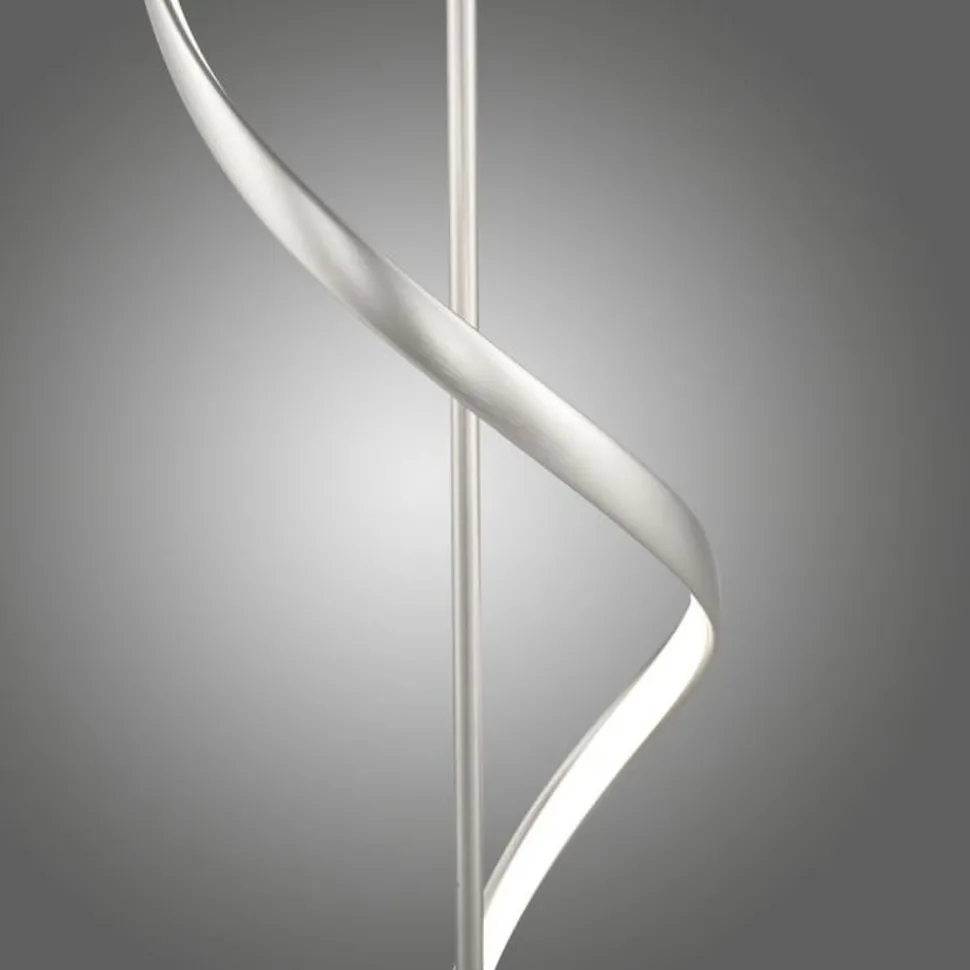 LED Stehlampe Farbtemperaturwechsel 141 cm 24 W Silber