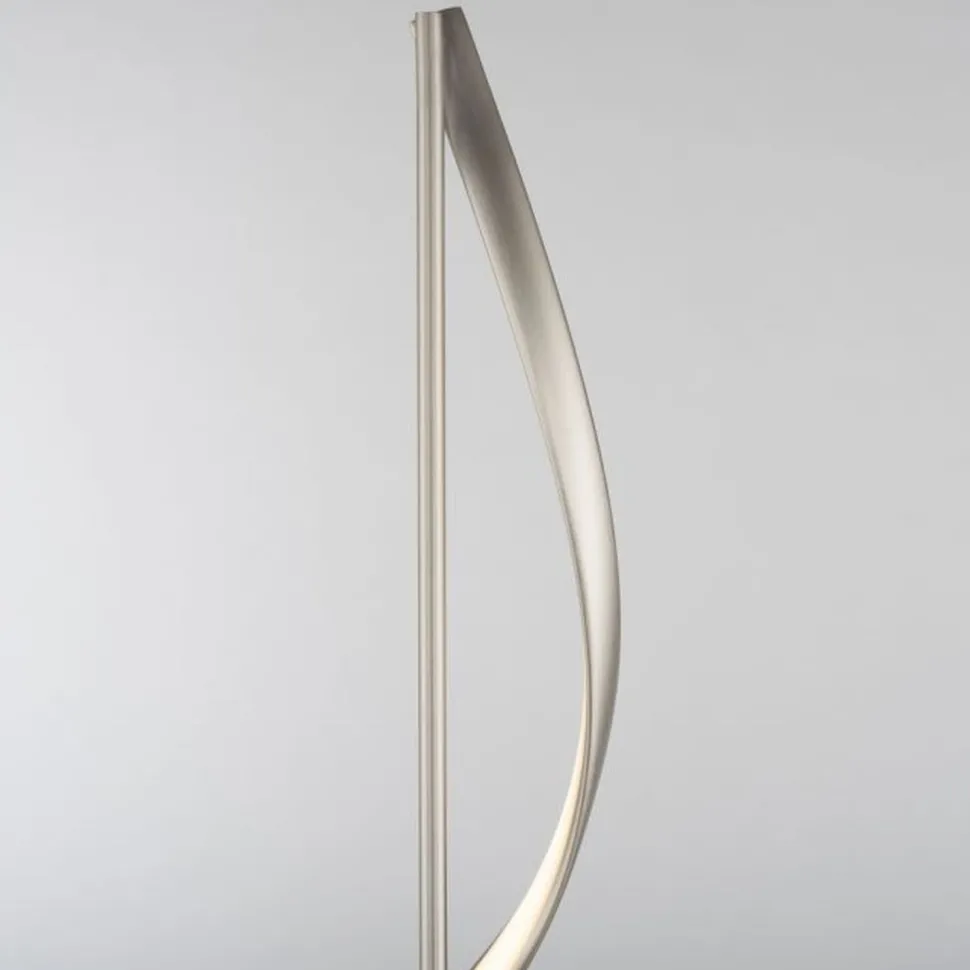 LED Stehlampe Farbtemperaturwechsel 141 cm 24 W Silber