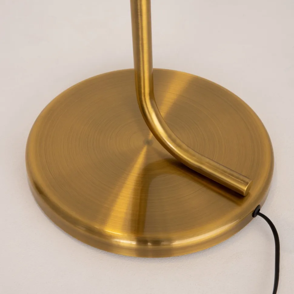 LED Stehlampe Glas Metall warmweißes Licht 3000 K