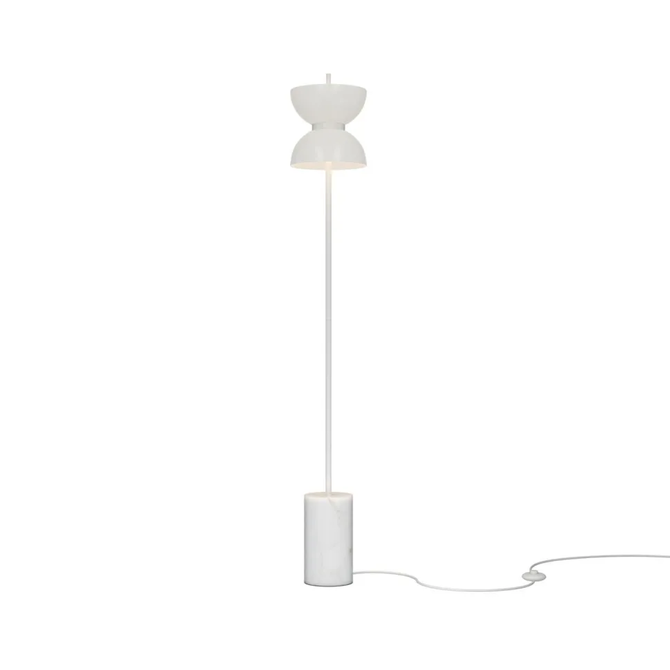 LED Stehlampe Glas Metall warmweiß 3000 K 1300 lm rund