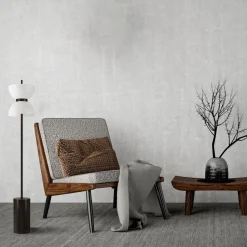 LED Stehlampe Glas Metall 3000 K warmweißes Licht rund