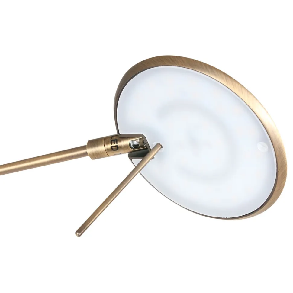 LED Stehlampe in Bronze 185 cm flexibel dimmbar