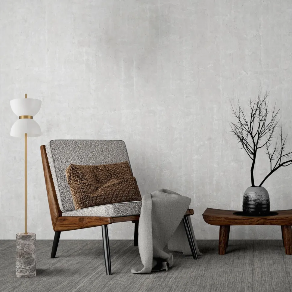 LED Stehlampe Metall Glas 145 cm rund 1300 lm Modern