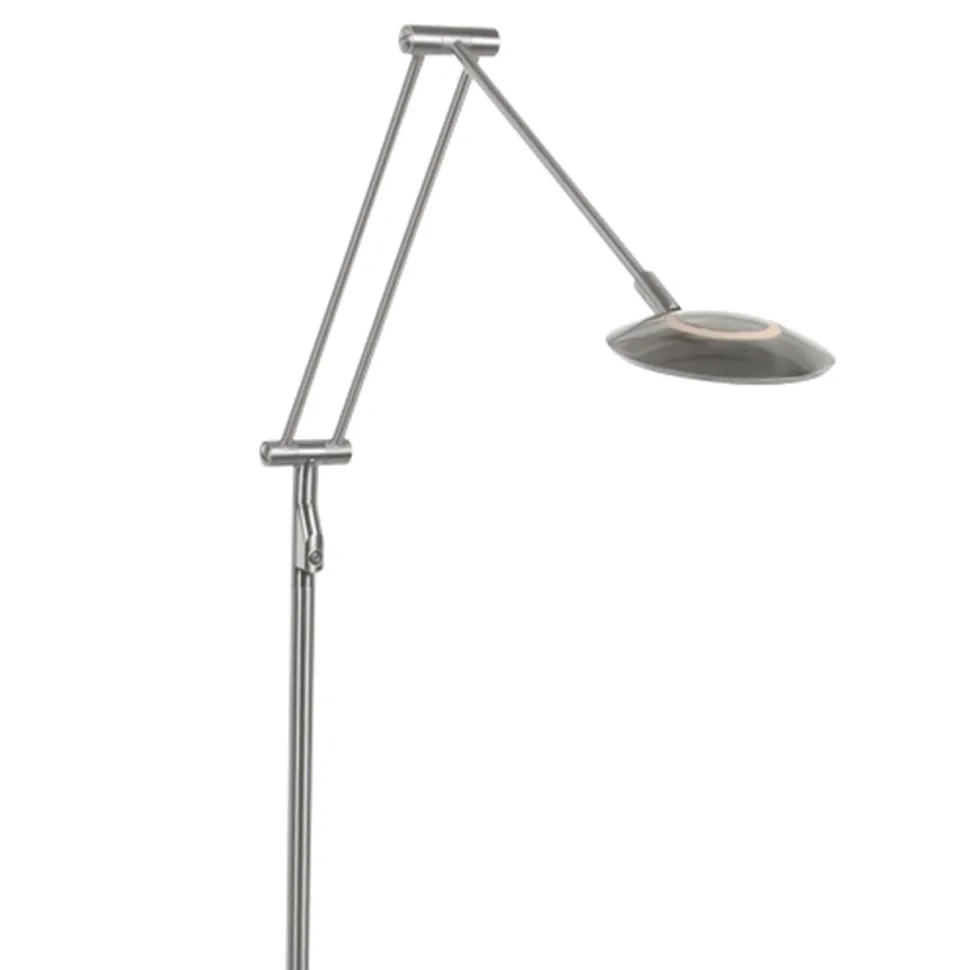 LED Stehlampe Modern in Stahl 185 cm flexibel dimmbar