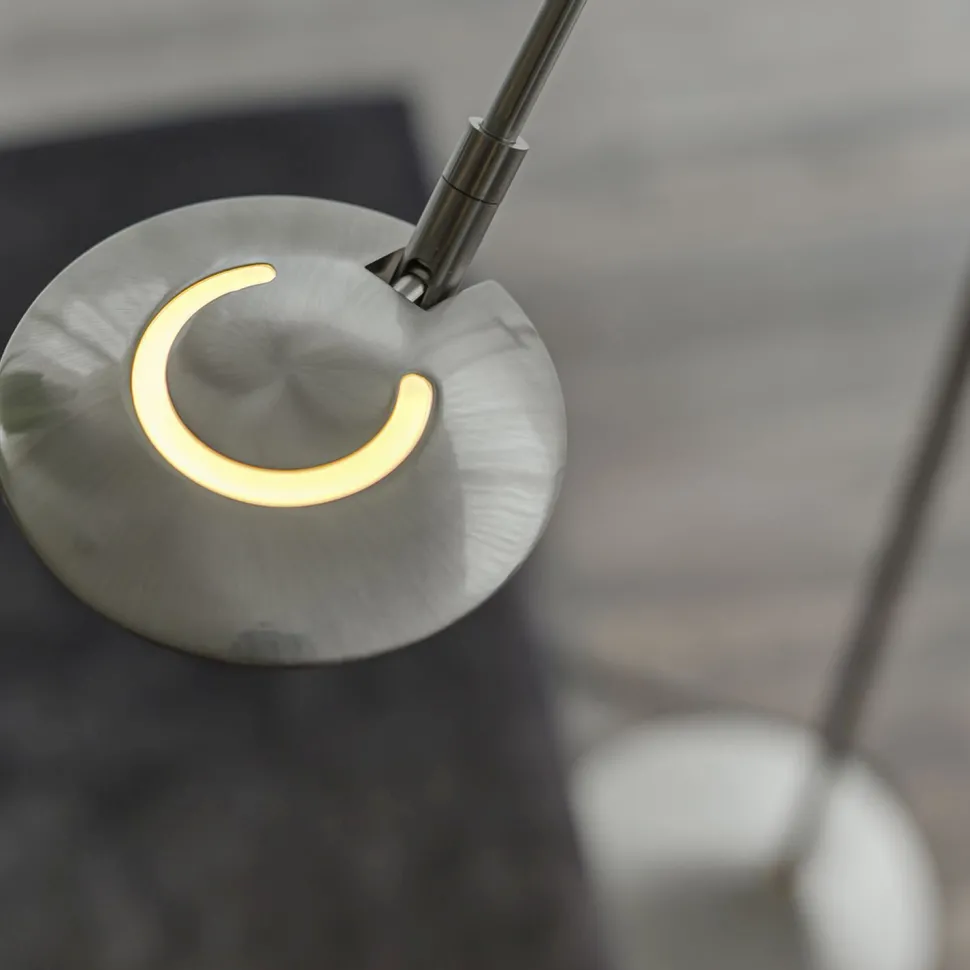 LED Stehlampe Modern in Stahl 185 cm flexibel dimmbar