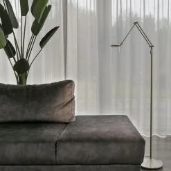 LED Stehlampe Modern in Stahl 185 cm flexibel dimmbar