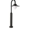 LED Stehlampe Outdoor Aluminium IP54 Grau Weiß 79,5 cm