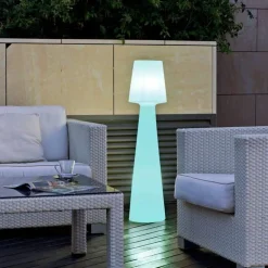 LED Stehleuchte außen 110 cm IP65 Akku Dimmer Farbwechsel RGBW