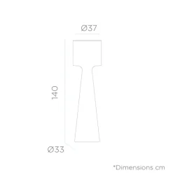 LED Stehleuchte außen 140 cm Kabel Stecker IP65 6000 K