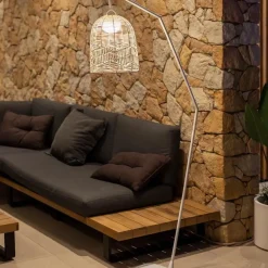 LED Stehleuchte außen Akku 165 cm hoch IP54 2700 K dimmbar