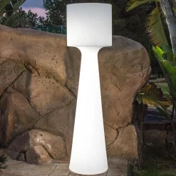 LED Stehleuchte außen kabellos Farbwechsel Dimmer 140cm IP65