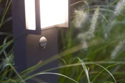 LED Stehleuchte Bewegungssensor Aluminium 75 cm IP54