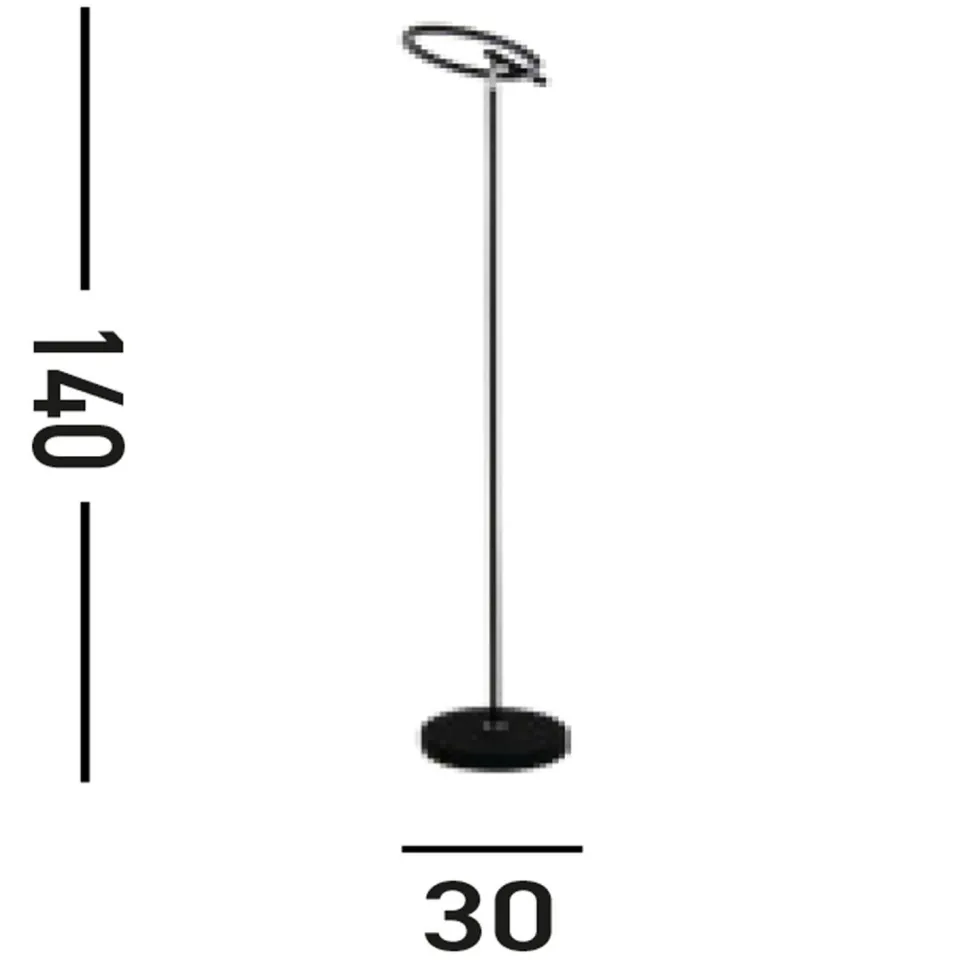 LED Stehleuchte flexibel Metall Touch Dimmer 140 cm