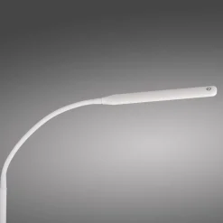 LED Stehleuchte Metall Weiß Touch 125 cm verstellbar