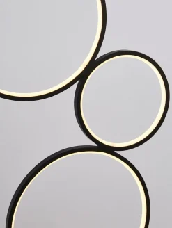 LED Stehleuchte mit Dimmer 116 cm Schwarz Weiß 3000 K