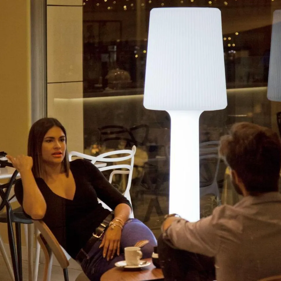 LED Stehleuchte Outdoor Kabel Stecker 165 cm IP65 6000 K Weiß