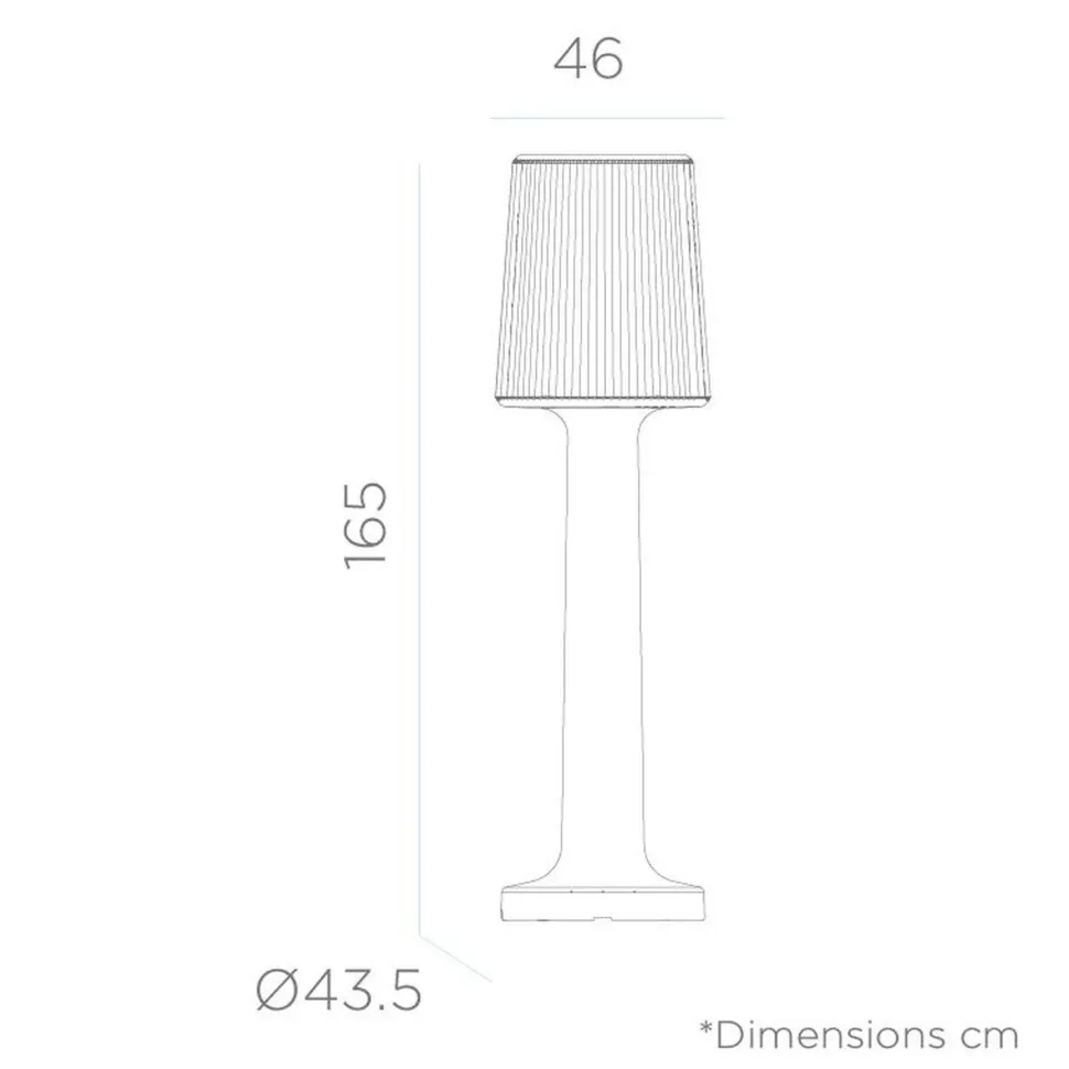 LED Stehleuchte Outdoor Kabel Stecker 165 cm IP65 6000 K Weiß